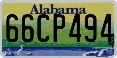 AL license plate 66CP494