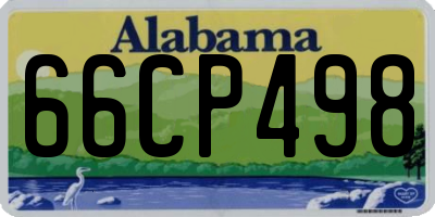 AL license plate 66CP498