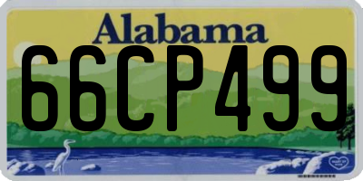 AL license plate 66CP499