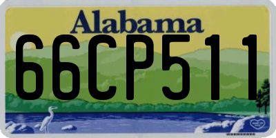 AL license plate 66CP511