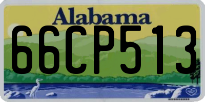 AL license plate 66CP513