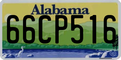 AL license plate 66CP516