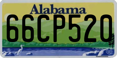 AL license plate 66CP520