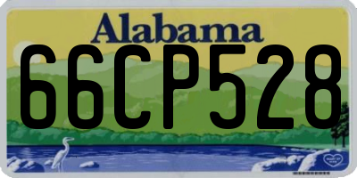 AL license plate 66CP528