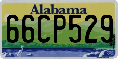 AL license plate 66CP529