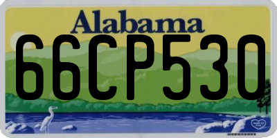 AL license plate 66CP530