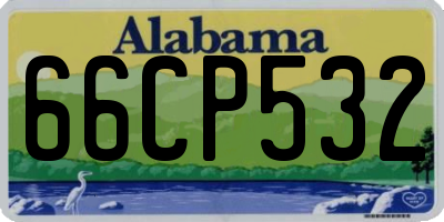 AL license plate 66CP532