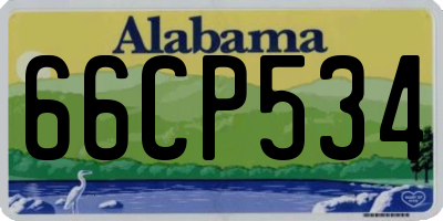 AL license plate 66CP534