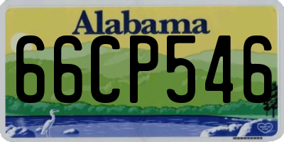 AL license plate 66CP546