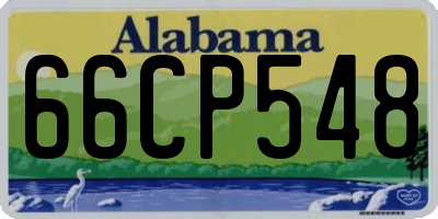 AL license plate 66CP548