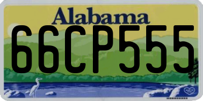 AL license plate 66CP555