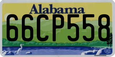 AL license plate 66CP558