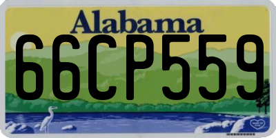 AL license plate 66CP559