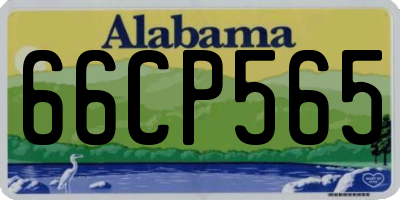 AL license plate 66CP565