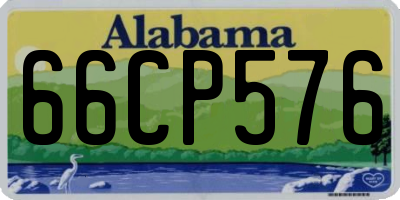 AL license plate 66CP576