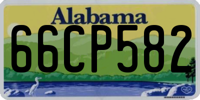 AL license plate 66CP582