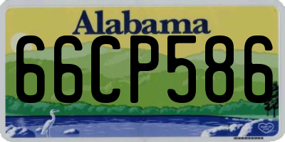 AL license plate 66CP586