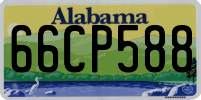 AL license plate 66CP588