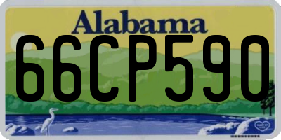 AL license plate 66CP590