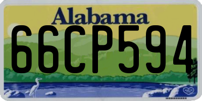 AL license plate 66CP594