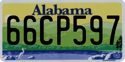 AL license plate 66CP597