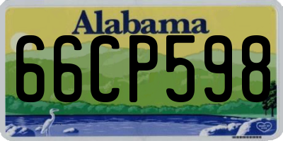 AL license plate 66CP598
