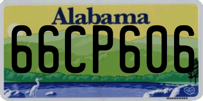 AL license plate 66CP606