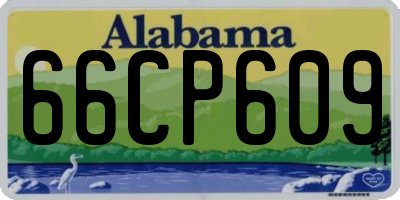 AL license plate 66CP609