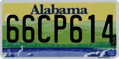 AL license plate 66CP614
