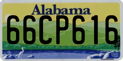 AL license plate 66CP616