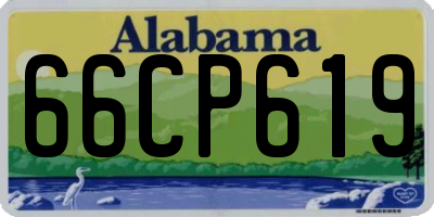 AL license plate 66CP619