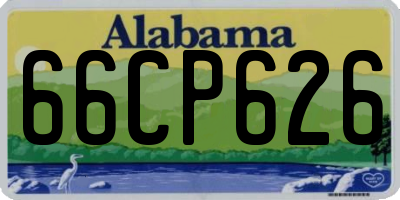 AL license plate 66CP626