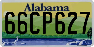 AL license plate 66CP627