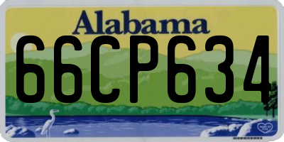 AL license plate 66CP634