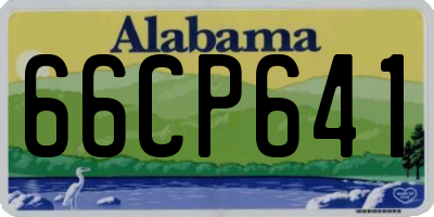 AL license plate 66CP641