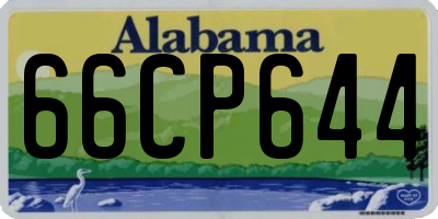 AL license plate 66CP644