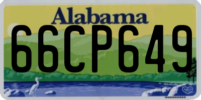 AL license plate 66CP649