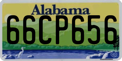 AL license plate 66CP656
