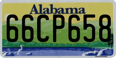 AL license plate 66CP658