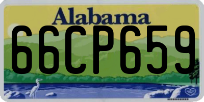 AL license plate 66CP659