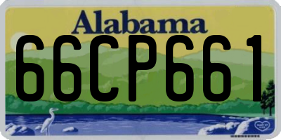 AL license plate 66CP661