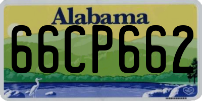 AL license plate 66CP662