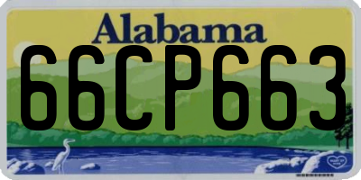 AL license plate 66CP663