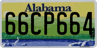 AL license plate 66CP664
