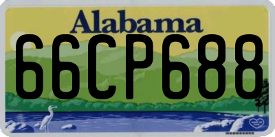 AL license plate 66CP688