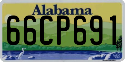AL license plate 66CP691