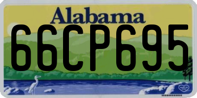 AL license plate 66CP695