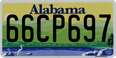 AL license plate 66CP697