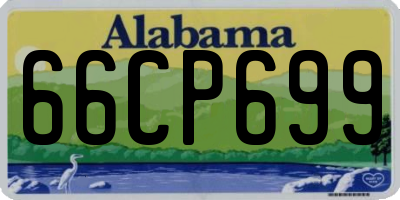 AL license plate 66CP699