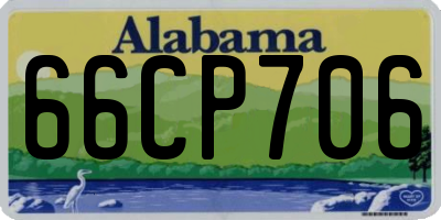 AL license plate 66CP706